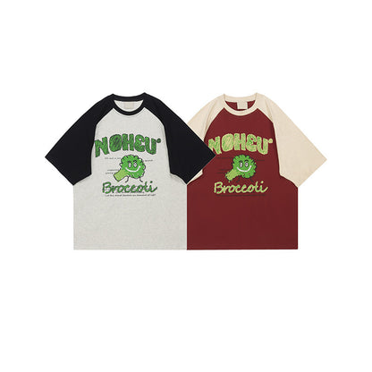 Broccoli Oversize  Unique Couple Matching Short Sleeve T-Shirt