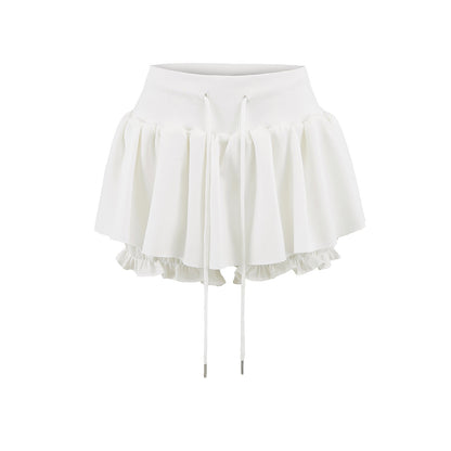 Ballet Design Knitted Low Waist Skirt