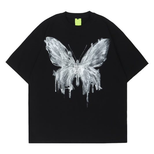 Butterfly Oversize  Loose Unisex Short Sleeve T-Shirt