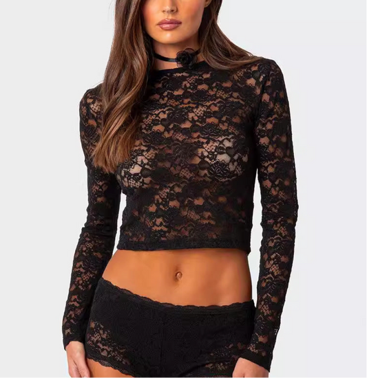 Lace short top