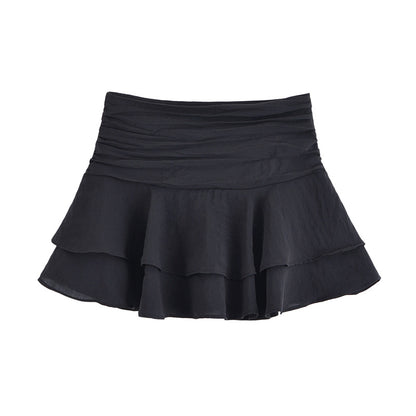 Spring New Women's Design Sense Unique Versatile Fitted Slim Casual Skirt