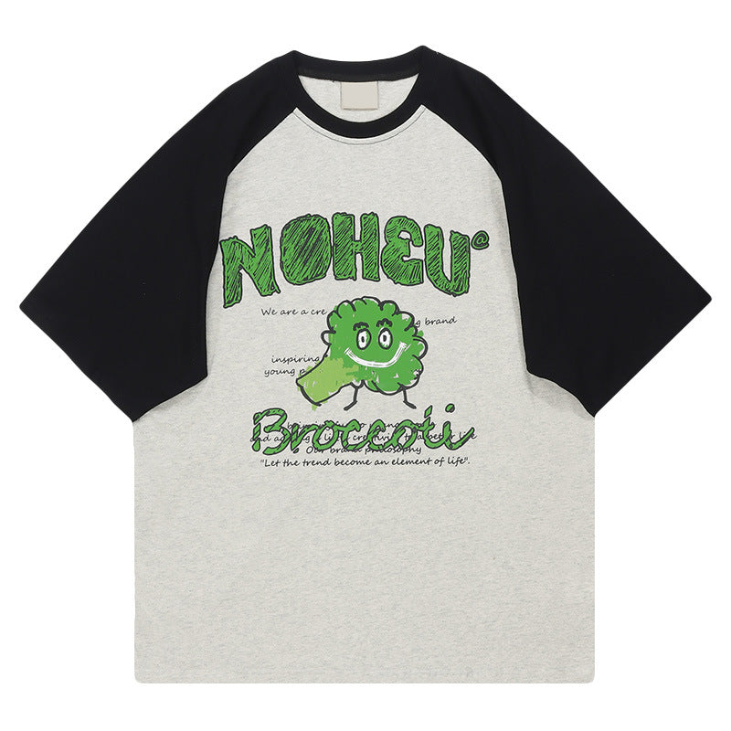 Broccoli Oversize  Unique Couple Matching Short Sleeve T-Shirt