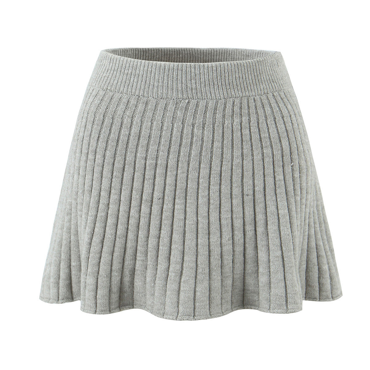 Elastic Waist A-Line Skirt Short Skirt
