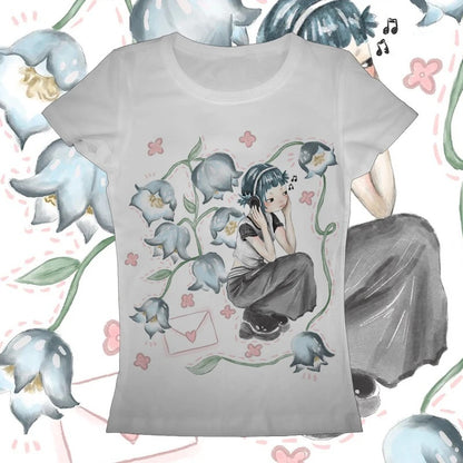 Short Sleeve Round Neck Printed Slim Fit