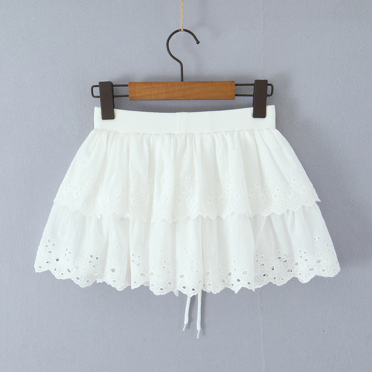 Lace lace fluffy skirt