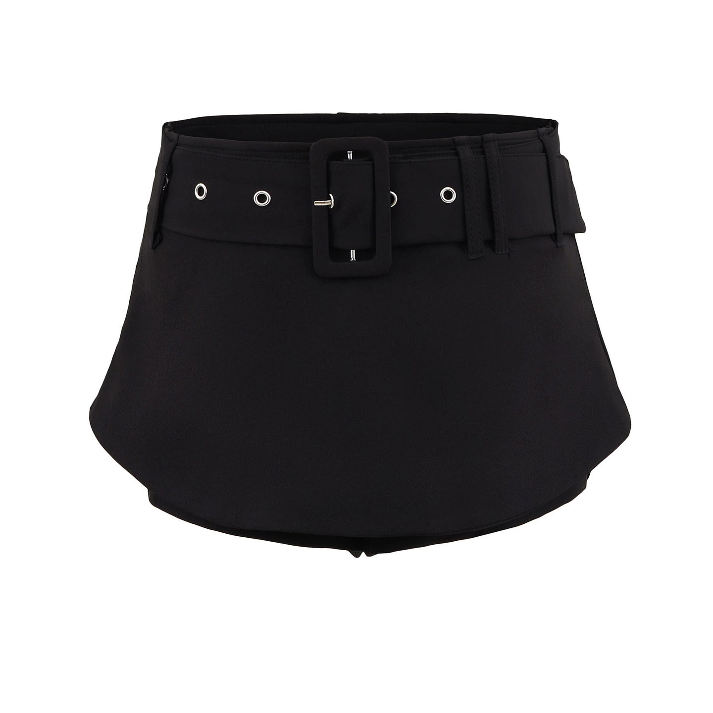Low waisted waist belt skirt pants half skirt