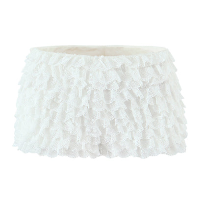 Bow lace lace skirt shorts for women