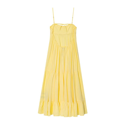 Gentle Style Forest Series Backless Spliced Dress