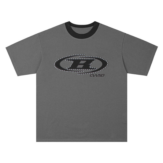 Short Sleeve T-Shirt Unisex Loose Casual Couple Half Sleeve