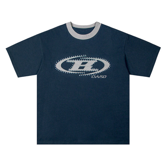 Short Sleeve T-Shirt Unisex Loose Casual Couple Half Sleeve