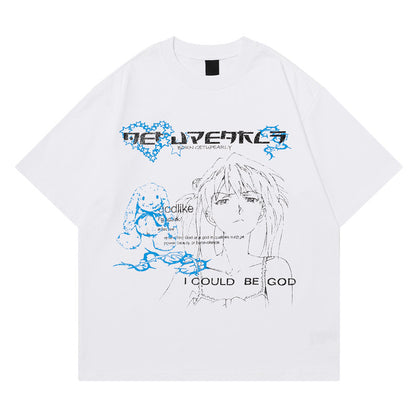 Short Sleeve T-Shirt Loose Fit  Anime Loose Version
