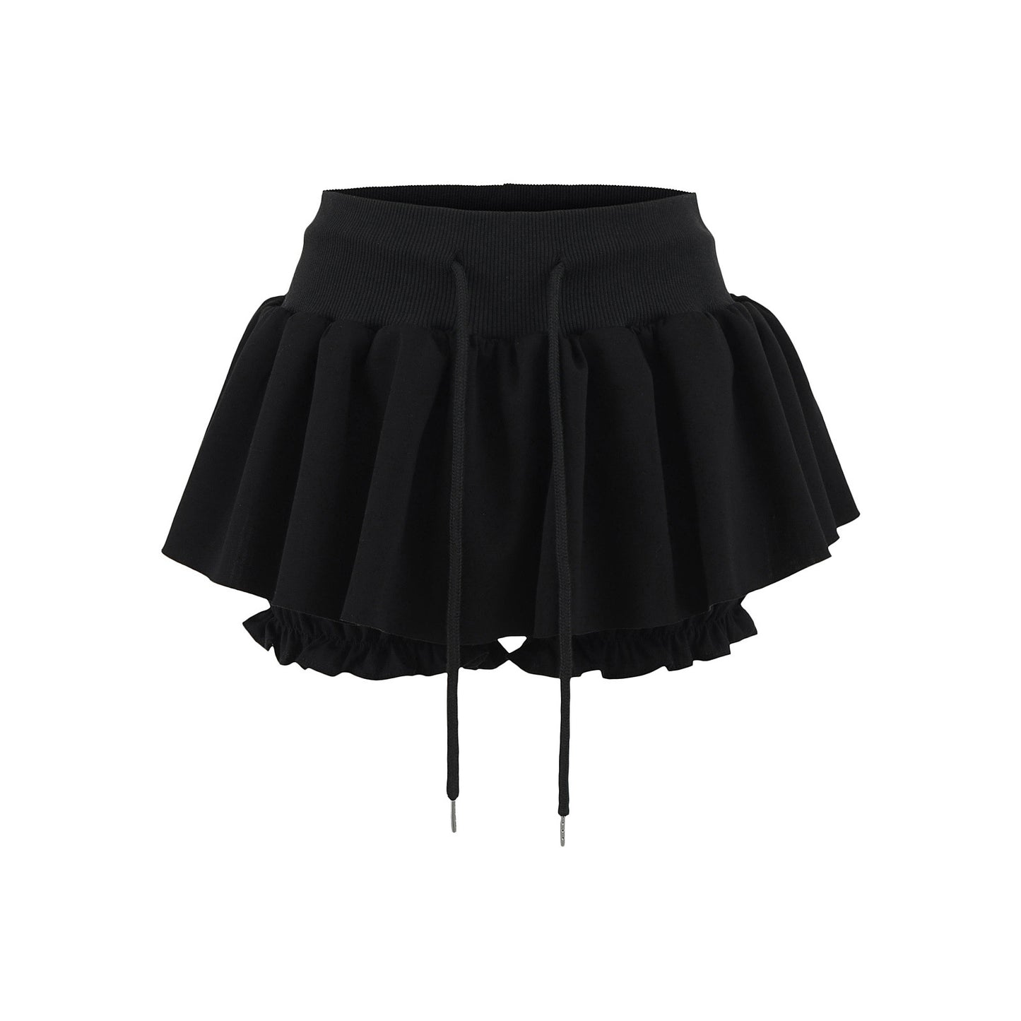 Ballet Design Knitted Low Waist Skirt