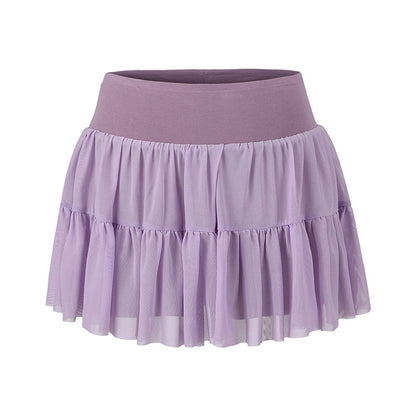 Wear safety pants to prevent exposure, cake skirt, and half skirt