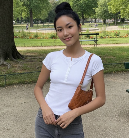 Short Sleeve T-Shirt Slim Fitting Base Top