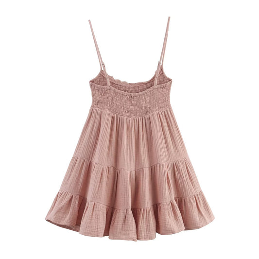 Lace slim fit short skirt dress