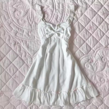 Short Sleeve Lace Retro Fashion Slim Waist-Cinching Versatile Plaid Dress