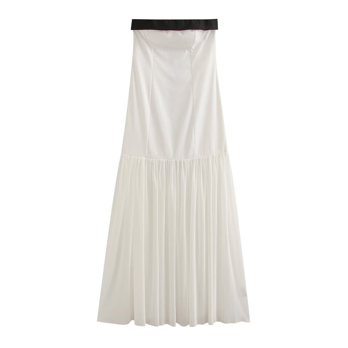 Strapless sleeveless patchwork dress