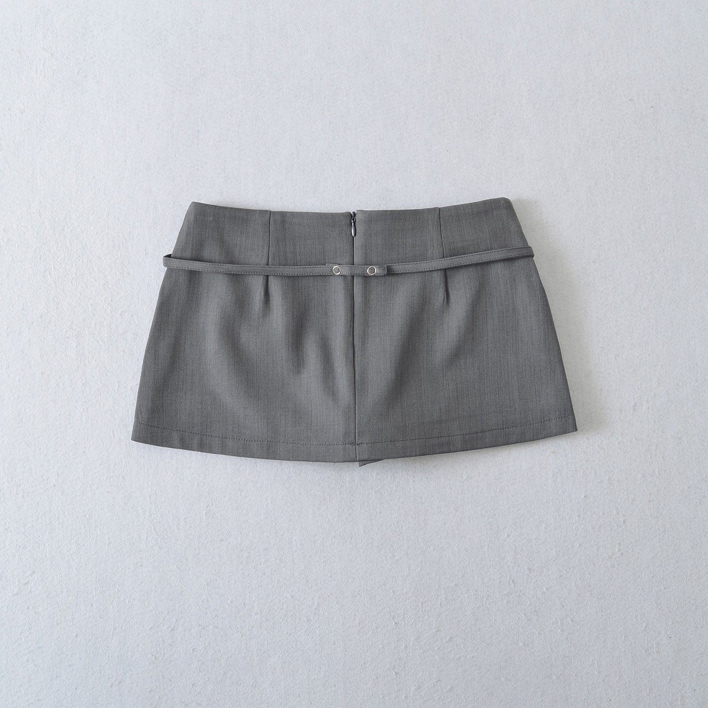 Elastic Waist Tie Belt Butterfly Knot Lined Pencil Skirt