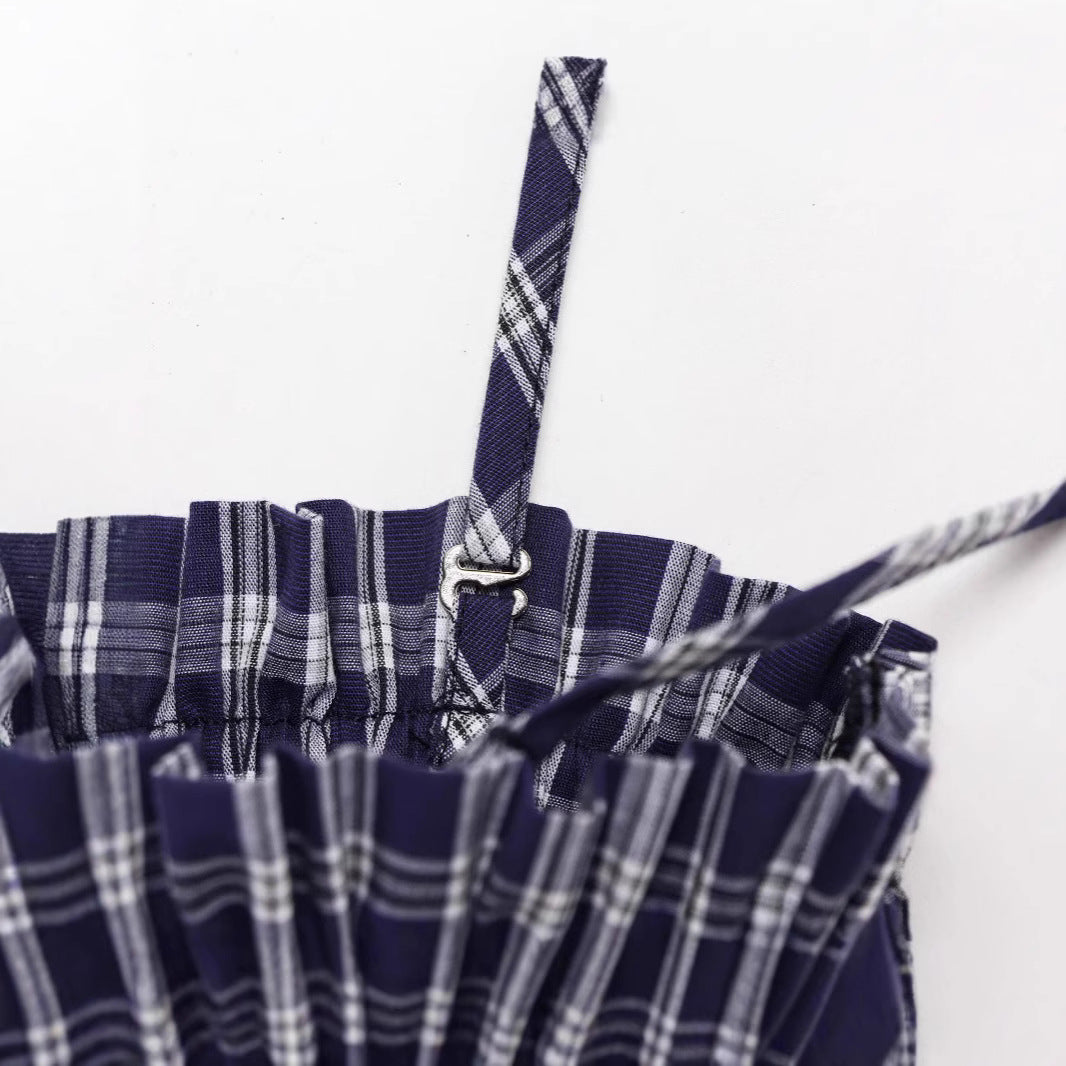 Strapless camisole skirt half skirt short skirt