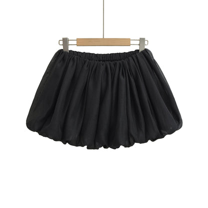Sweetheart Ruffle Bubble Skirt with Lining