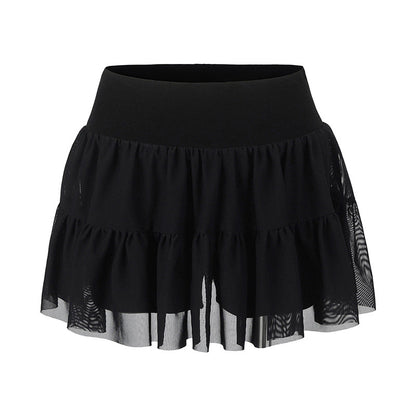 Wear safety pants to prevent exposure, cake skirt, and half skirt