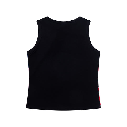 Cartoon Cat Print Tank Top Women Summer Slim Fit Versatile BF Style Undershirt Sleeveless Outerwear