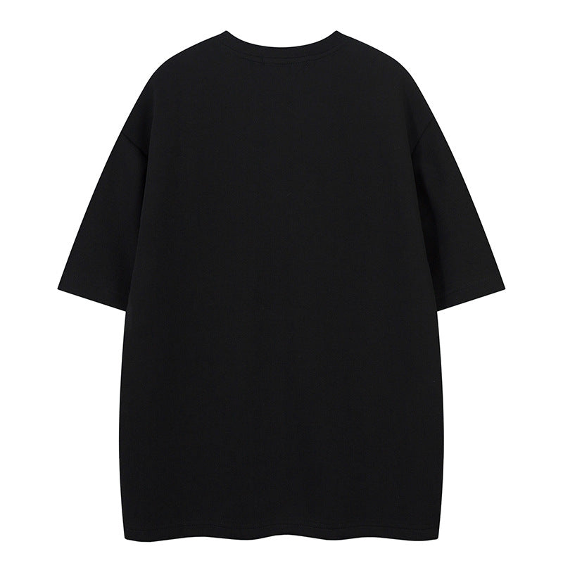 Short Sleeve T-Shirt Unisex Summer Loose Casual Couple Retro