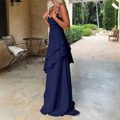 Elegant Lace Trimmed Strapless Dress for Women