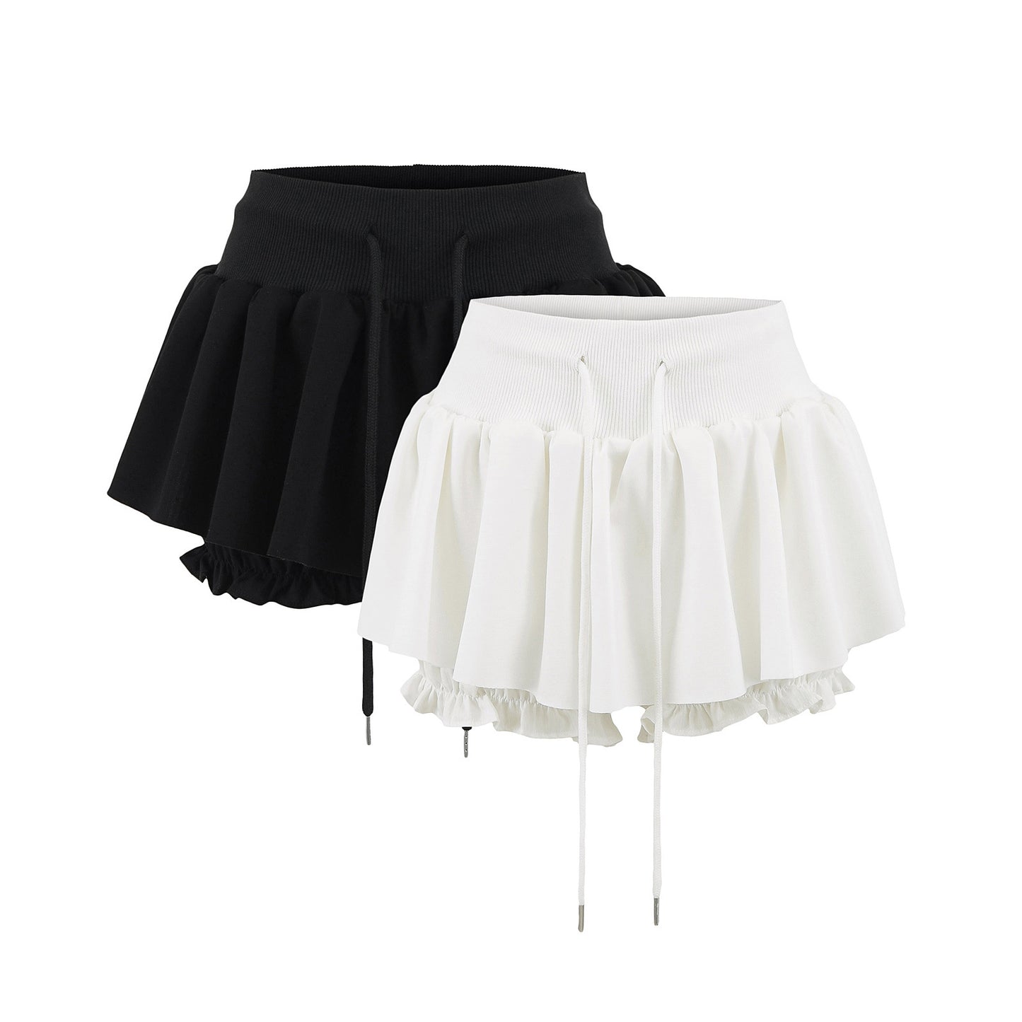 Ballet Design Knitted Low Waist Skirt