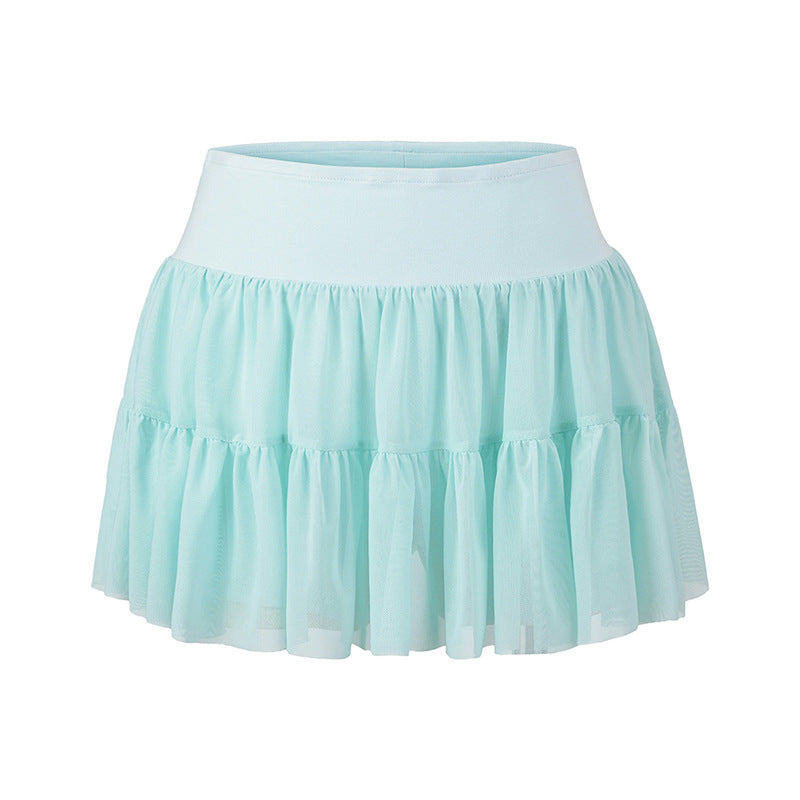 Wear safety pants to prevent exposure, cake skirt, and half skirt