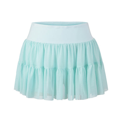 Wear safety pants to prevent exposure, cake skirt, and half skirt
