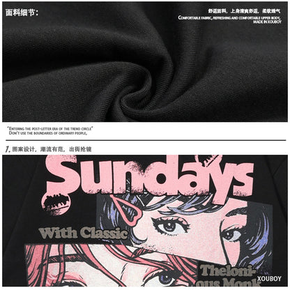 Short Sleeve T-Shirt for Men and Women Loose Heavy Cotton