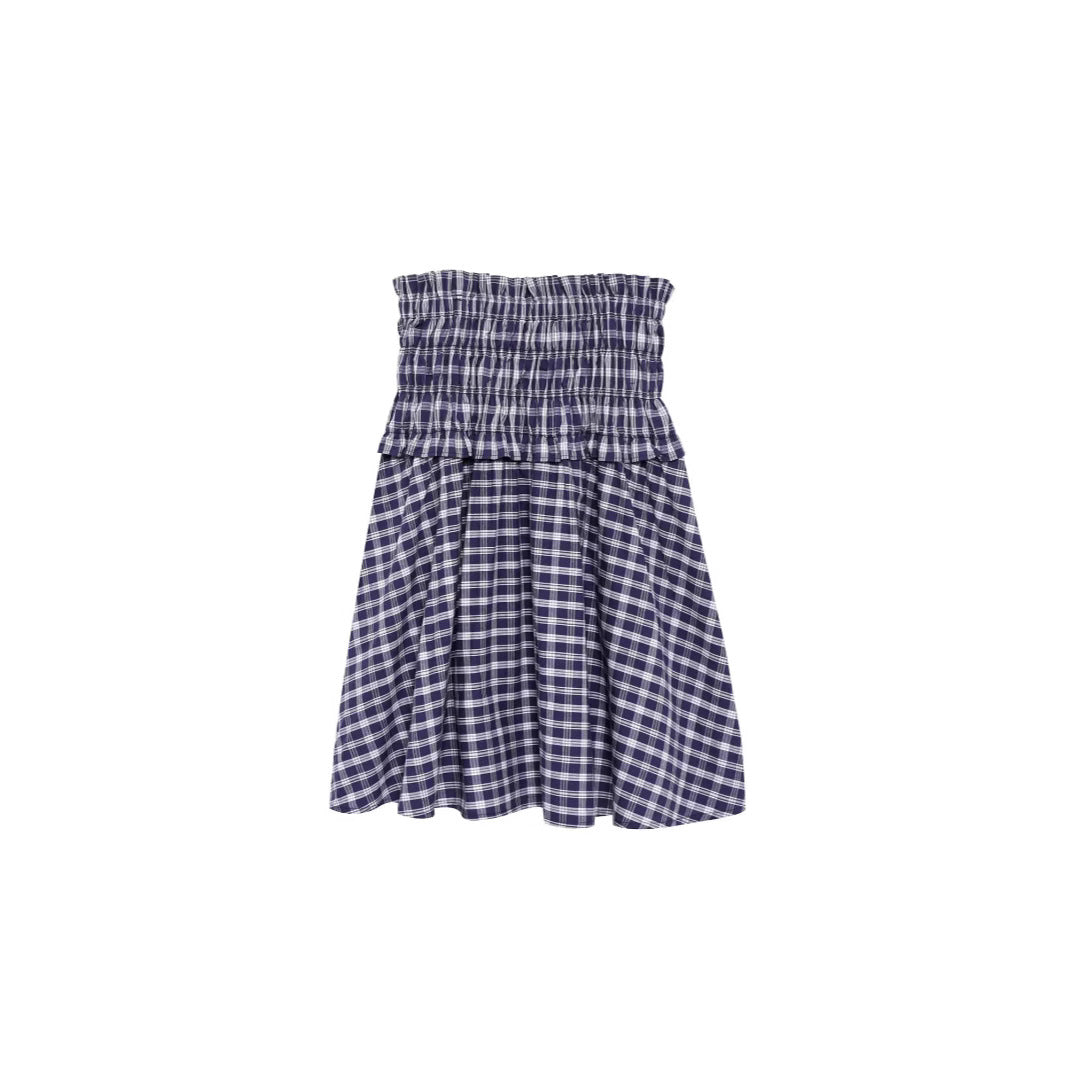 Strapless camisole skirt half skirt short skirt