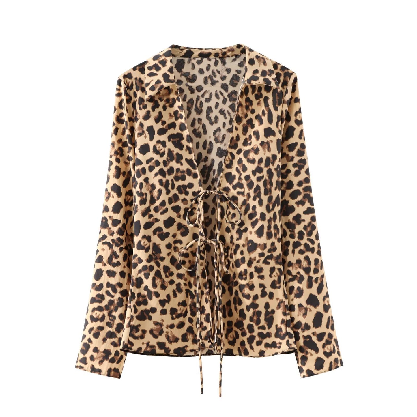 Women's Fashion Casual Bow Decorated Shirt