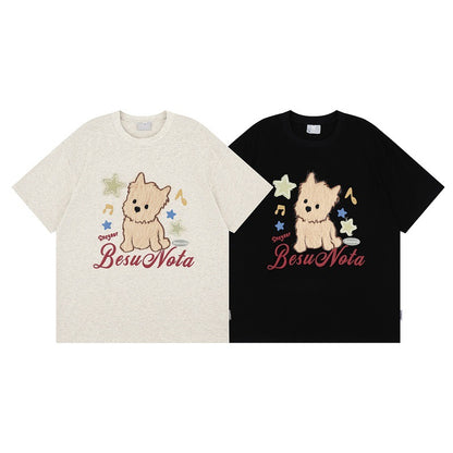 Short Sleeve T-Shirt  Loose Korean Lazy Style Half Sleeve