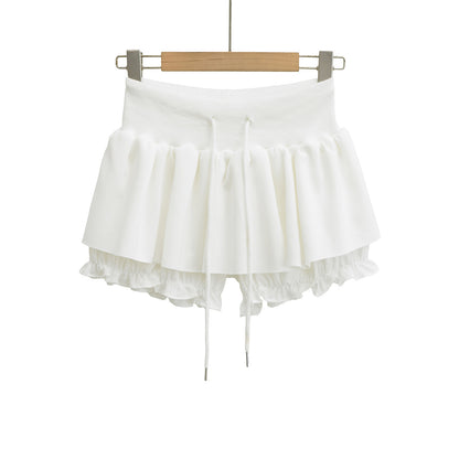 Ballet Design Knitted Low Waist Skirt