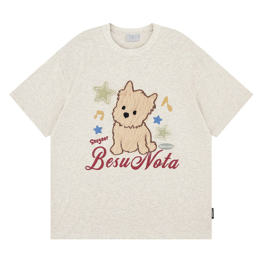 Short Sleeve T-Shirt  Loose Korean Lazy Style Half Sleeve