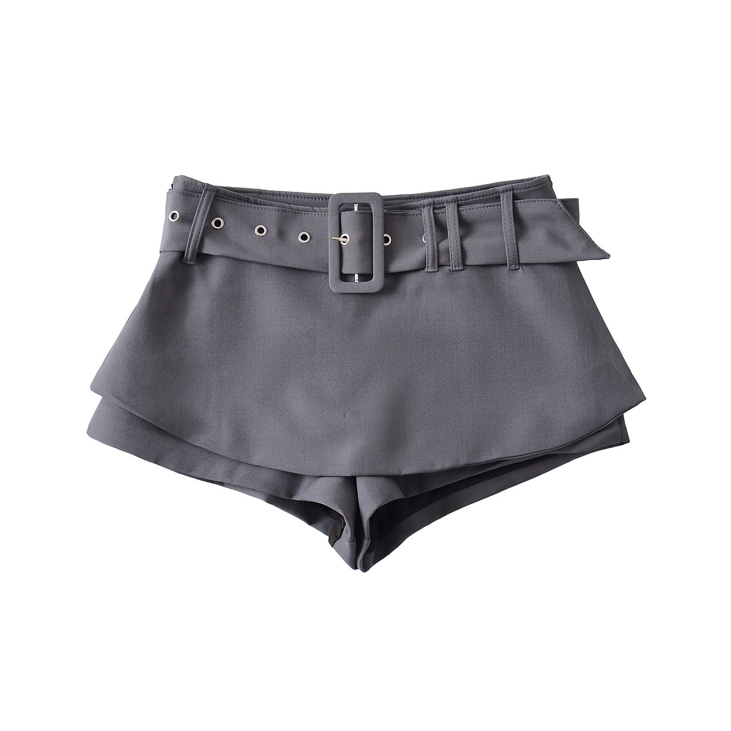 Low waisted waist belt skirt pants half skirt