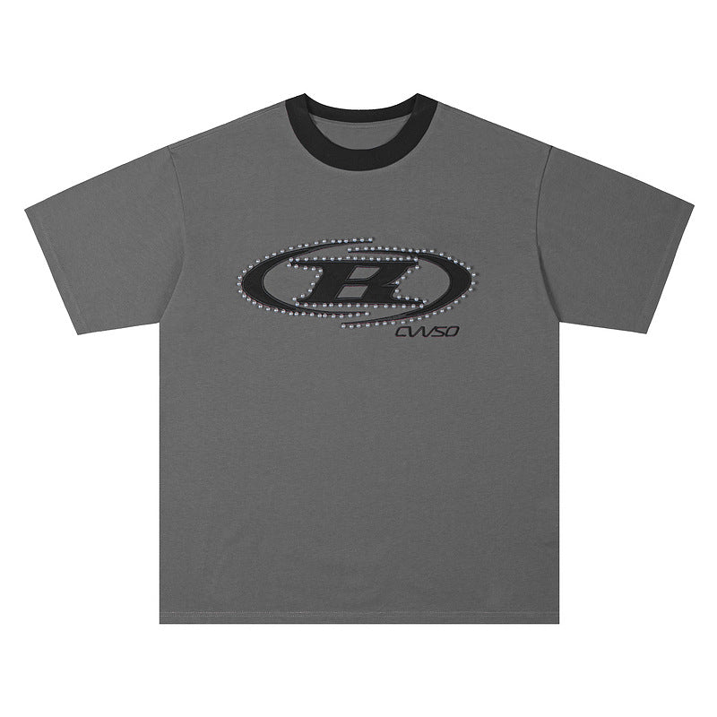 Short Sleeve T-Shirt Unisex Loose Casual Couple Half Sleeve