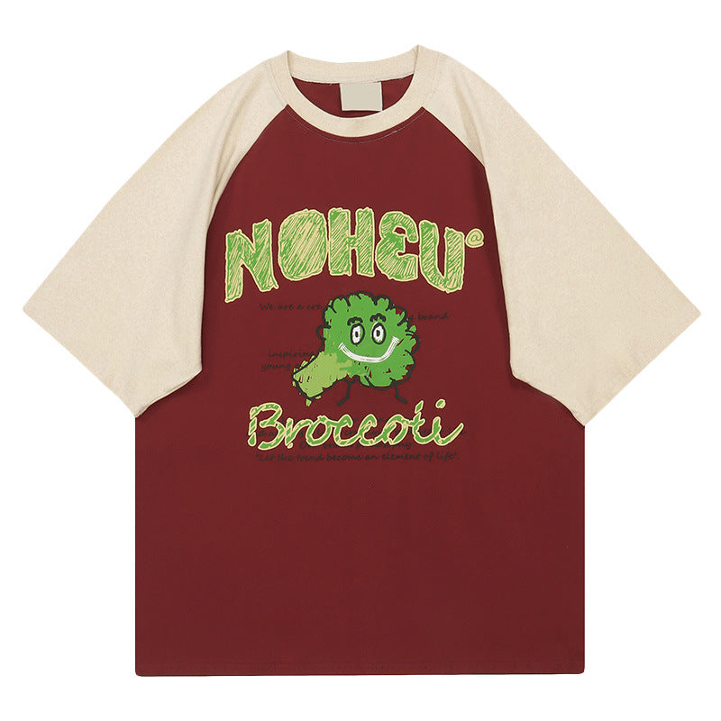 Broccoli Oversize  Unique Couple Matching Short Sleeve T-Shirt