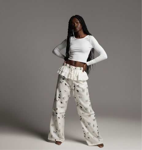 Wide Leg Pants with Flap Design for Women Summer Loose Cargo Trousers