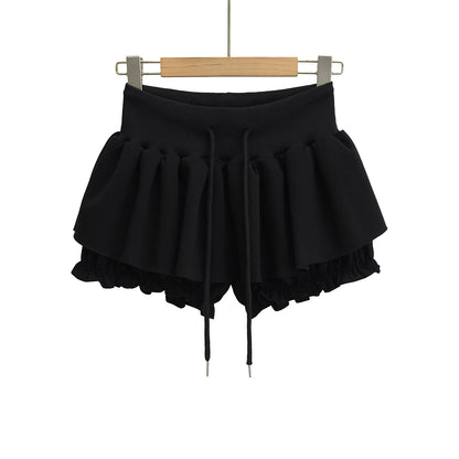 Ballet Design Knitted Low Waist Skirt