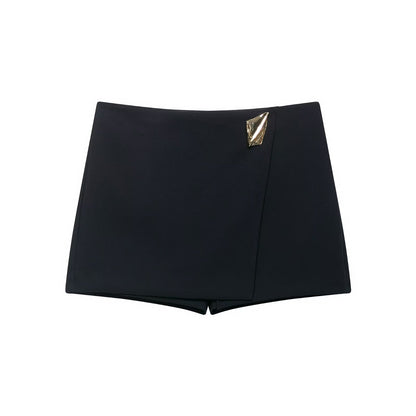 Asymmetric skirt pants casual shorts