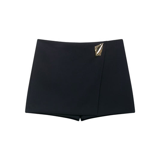 Asymmetric skirt pants casual shorts