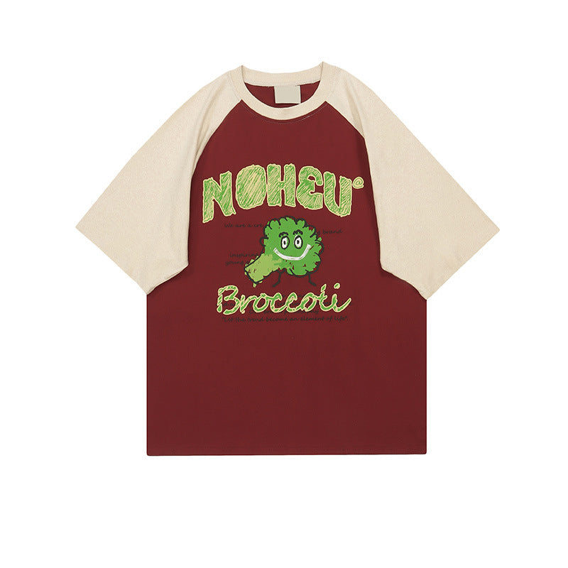 Broccoli Oversize  Unique Couple Matching Short Sleeve T-Shirt