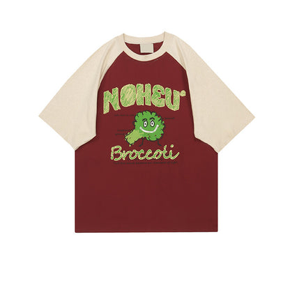 Broccoli Oversize  Unique Couple Matching Short Sleeve T-Shirt