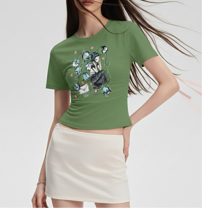 Short Sleeve Round Neck Printed Slim Fit