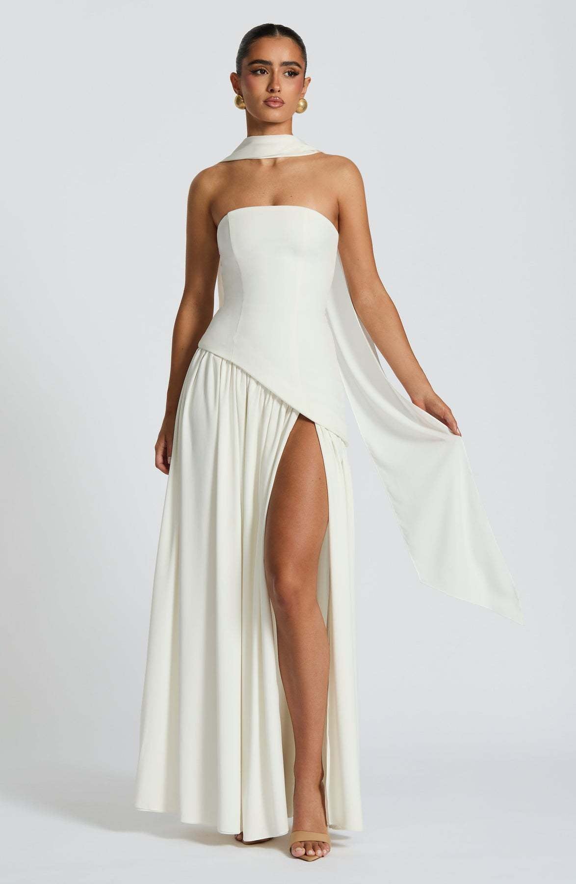Women's  Slit Dress Fashionable Sexy Backless High Slit Long Dress