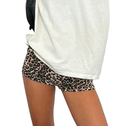 Spicy Girl Style Leopard Print Shorts for Women