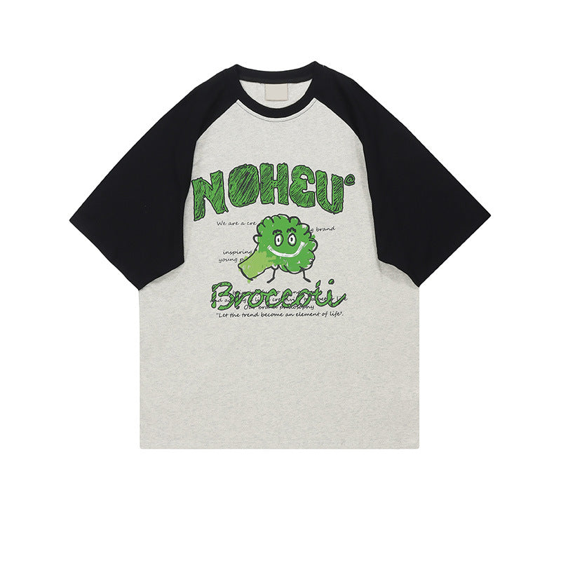 Broccoli Oversize  Unique Couple Matching Short Sleeve T-Shirt